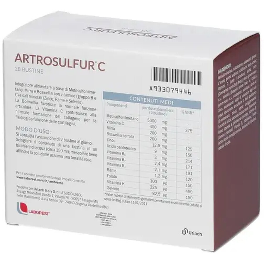 Artrosulfur C, 28 sachets, Laborest Italië