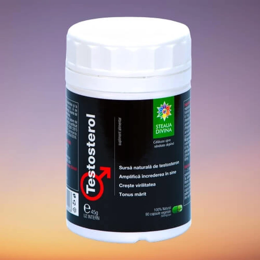 Testosterol, 90 plantaardige capsules, Steaua Divina