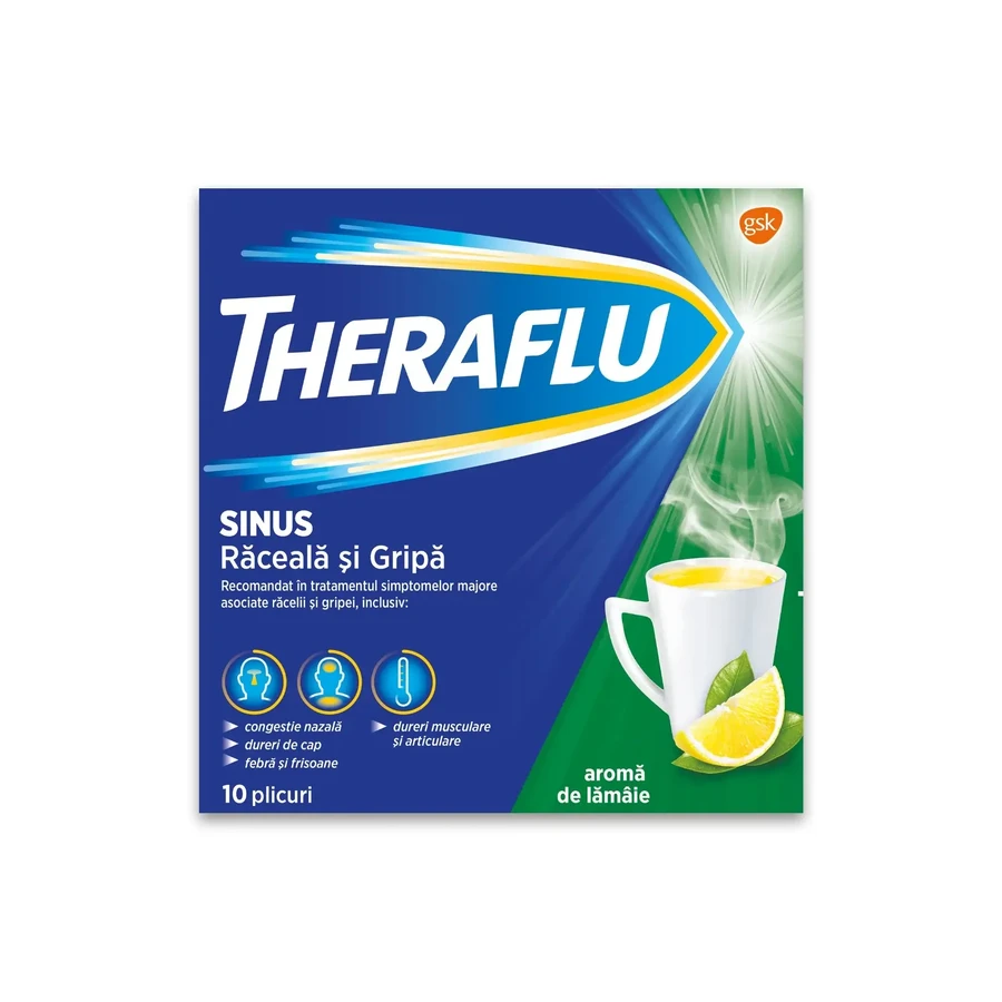 Theraflu Sinus Verkoudheid en Griep, 10 zakjes, Gsk