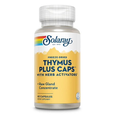 Thymus Plus Caps Solaray, 60 Kapseln, Secom