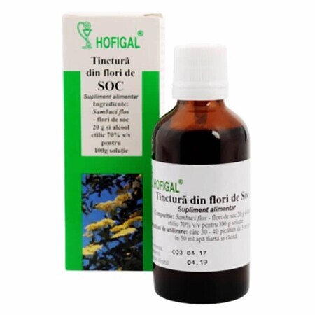 Tintura di fiori di sambuco, 50 ml, Hofigal