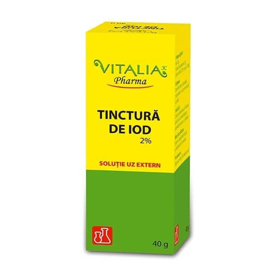 Jodtinktur 2 %, 40 g, Vitalia