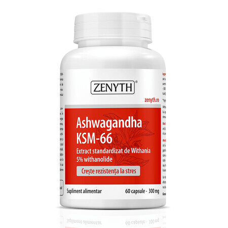 Ashwagandha KSM-66, 60 Kapseln, Zenyth