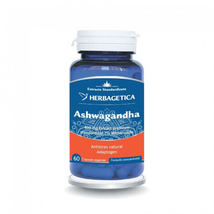 Ashwagandha, 60 gélules, Herbagetica Évaluations