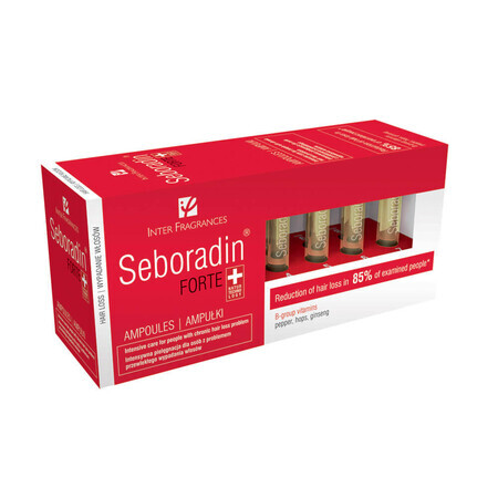 Behandeling tegen haaruitval Seboradin Forte, 14 injectieflacons x 5,5 ml, Lara