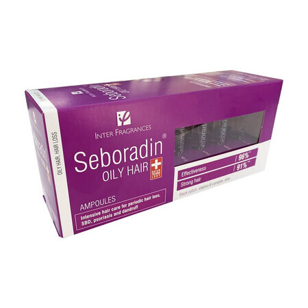 Tratament impotriva caderii periodice a parului Seboradin Oily, 14 fiole x 5.5 ml, Lara