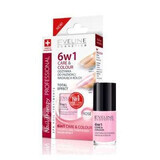 Professionele Verzorging &amp; Kleur Nail Therapy 6ÎN1 - Roos, 5 ml, Eveline Cosmetics