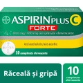 Aspirin Plus C Forte 800 mg/480 mg, 10 bruistabletten, Bayer