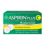 Aspirin Plus C 400 mg/240 mg, 20 bruistabletten, Bayer