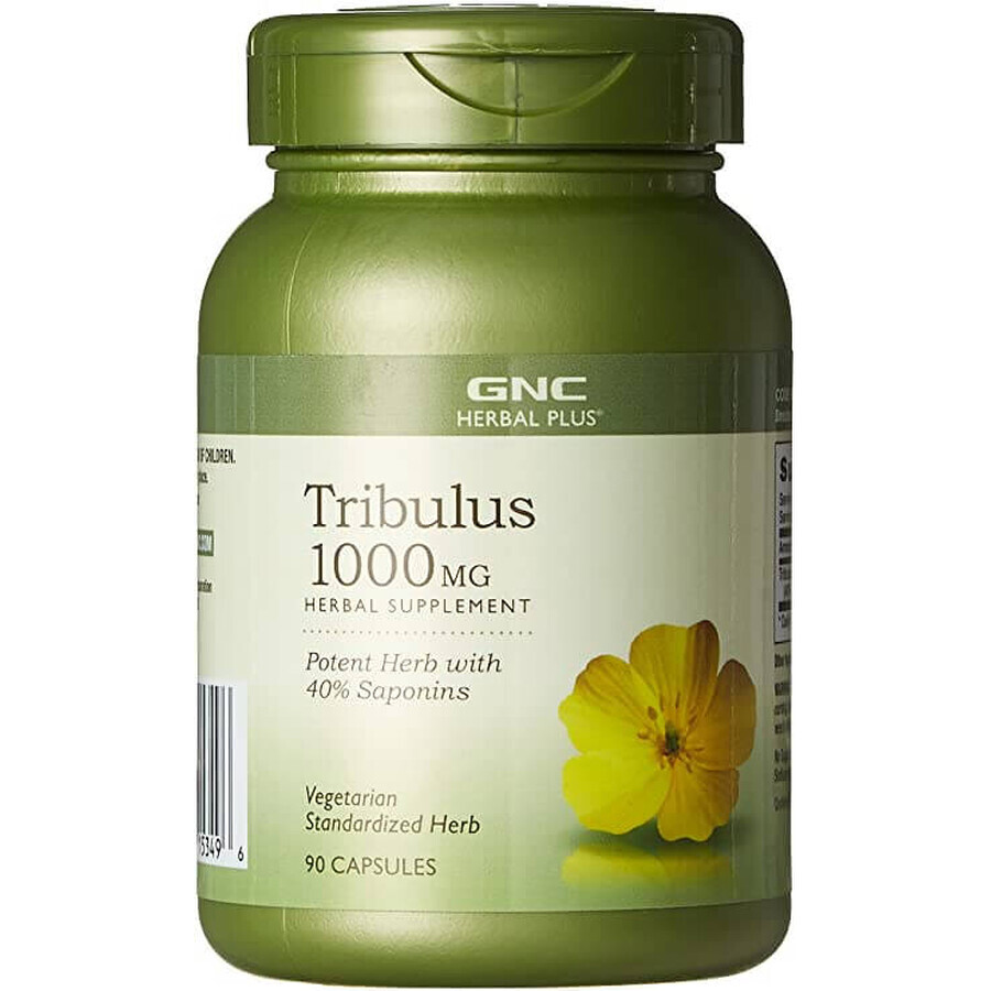 Tribulus 1000 mg Herbal Plus (180022), 90 capsules, GNC