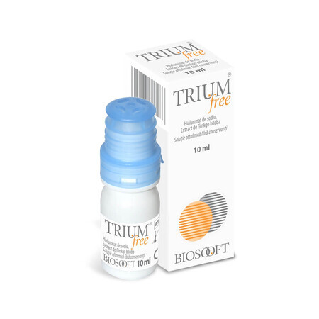 ​​​​​​​Trium Free Collirio Lubrificante, 10 ml, Biosooft Italia 