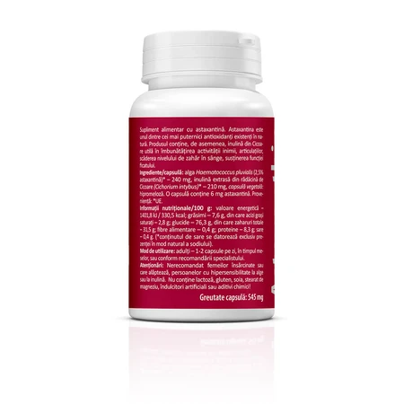 Astaxantina 6 mg, 30 cápsulas, Zenyth