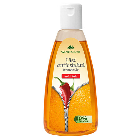 Huile thermoactive anticellulite à l'extrait de piment, 200 ml, Cosmetic Plant