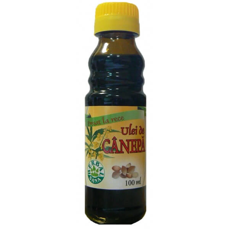 Aceite de cáñamo prensado en frío, 100 ml, Herbavit