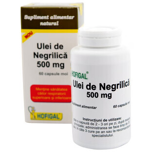 Zwarte komijnolie (negrilica), 60 capsules, Hofigal
