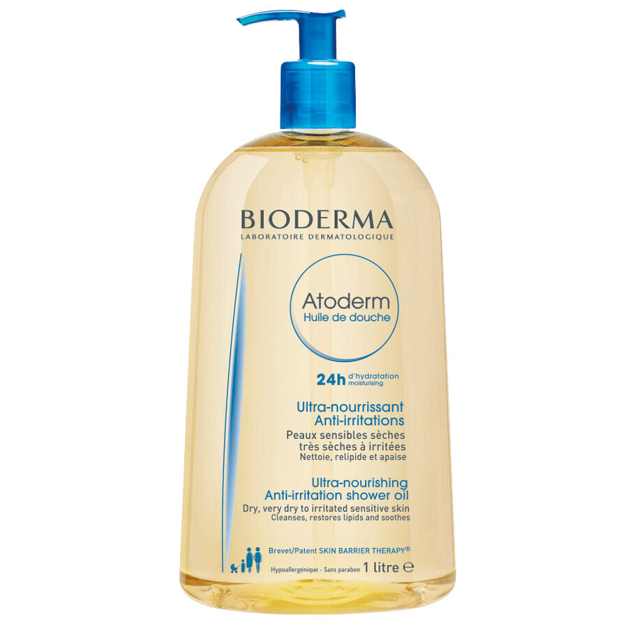 Bioderma Atoderm Douche Olie, 1000 ml