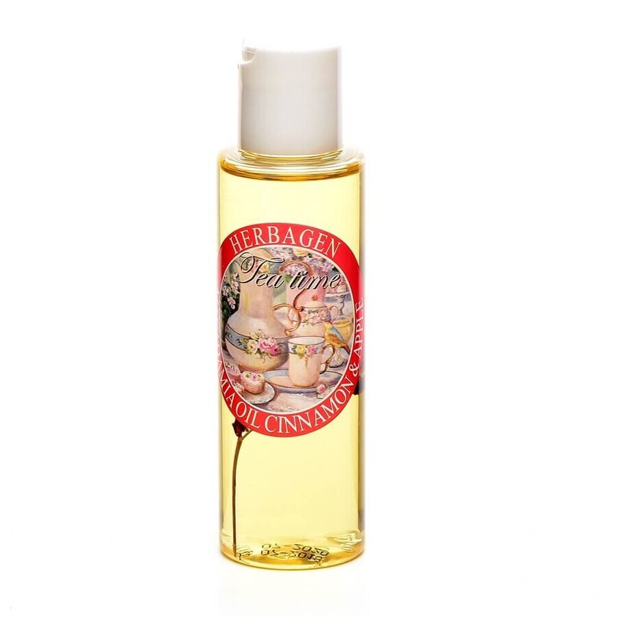 Huile de massage à la macadamia, à la pomme et à la cannelle, 100 ml, Herbagen