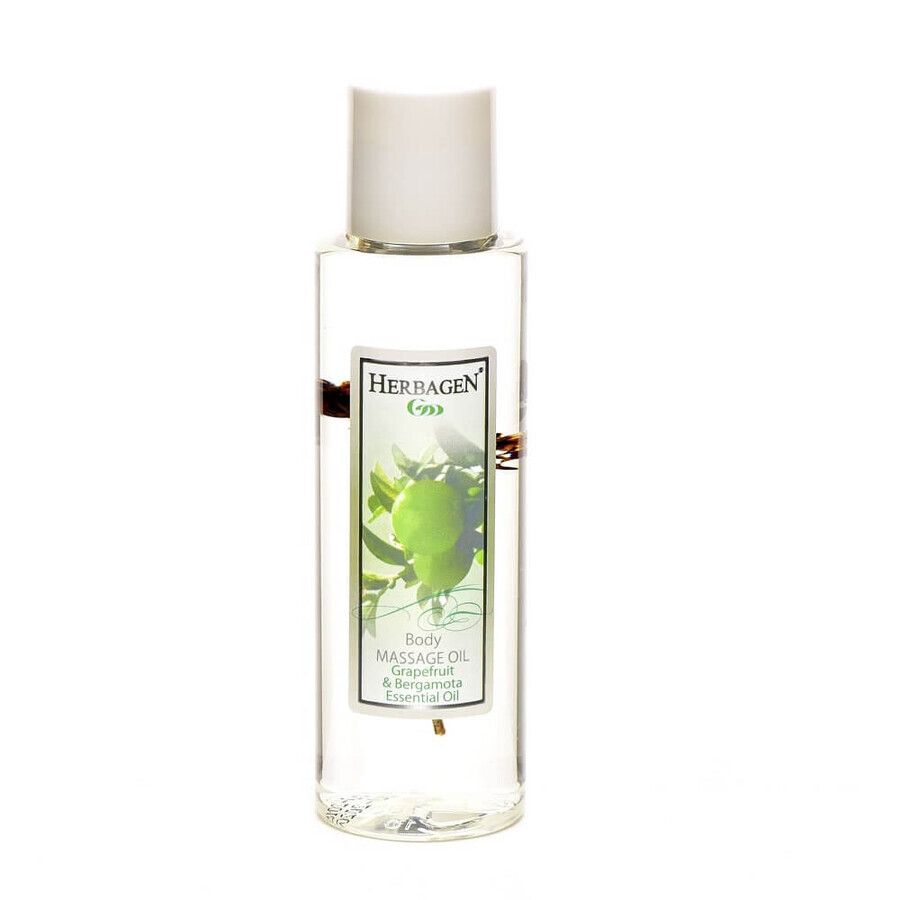 Huile de massage au pamplemousse et à la bergamote, 100 ml, Herbagen