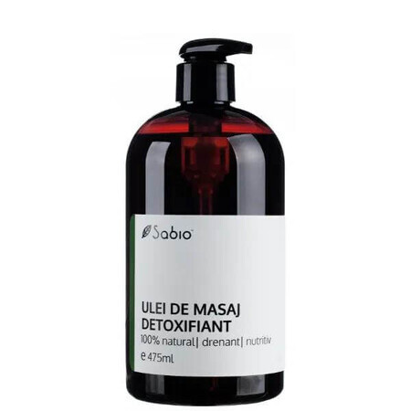 Natuurlijke ontgiftende massageolie, 475 ml, Sabio