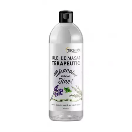 Olio da massaggio terapeutico, 1000 ml, Techir