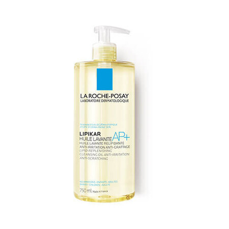 La Roche-Posay Lipikar AP+ reinigende olie voor de droge atopische huid, 750 ml