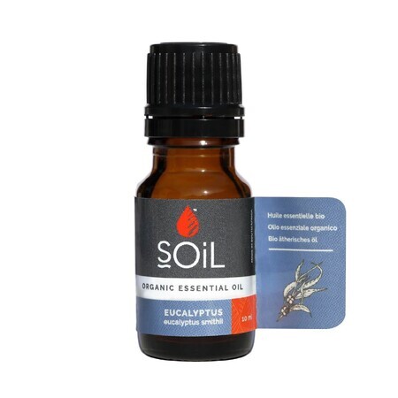 Puro Olio Essenziale di Eucalipto 100% Biologico, 10 ml, SOiL