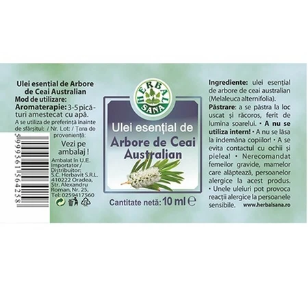 Australian tea tree essential oil, 10 ml, Herbavit
