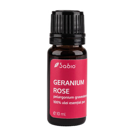 Geranium etherische olie, 10ml, Sabio