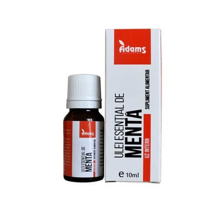 Ulei esential de Menta Creata, 10 ml, uz intern, Adams Vision