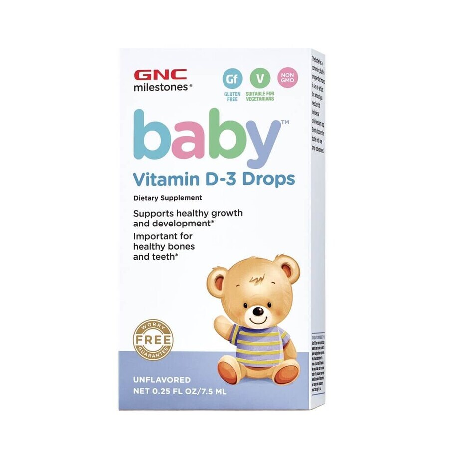 Baby Vitamine D3 Druppels (424683), 7.5 ml, GNC