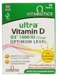 Ultra Vitamine D3 1000IU Optimaal Niveau, 96 tabletten, Vitabiotics