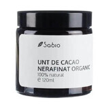 Biologische ongeraffineerde cacaoboter, 120 ml, Sabio