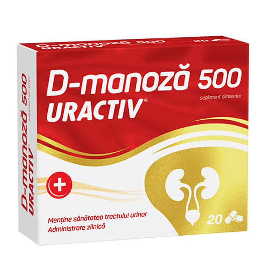 Uractiv D-Mannose 500mg, 20 Kapseln, Fiterman