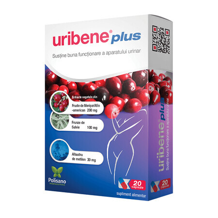 Uribene Plus, 20 gélules, Polisano