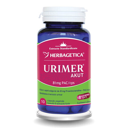 Urimer Akut, 10 capsules, Herbagetica