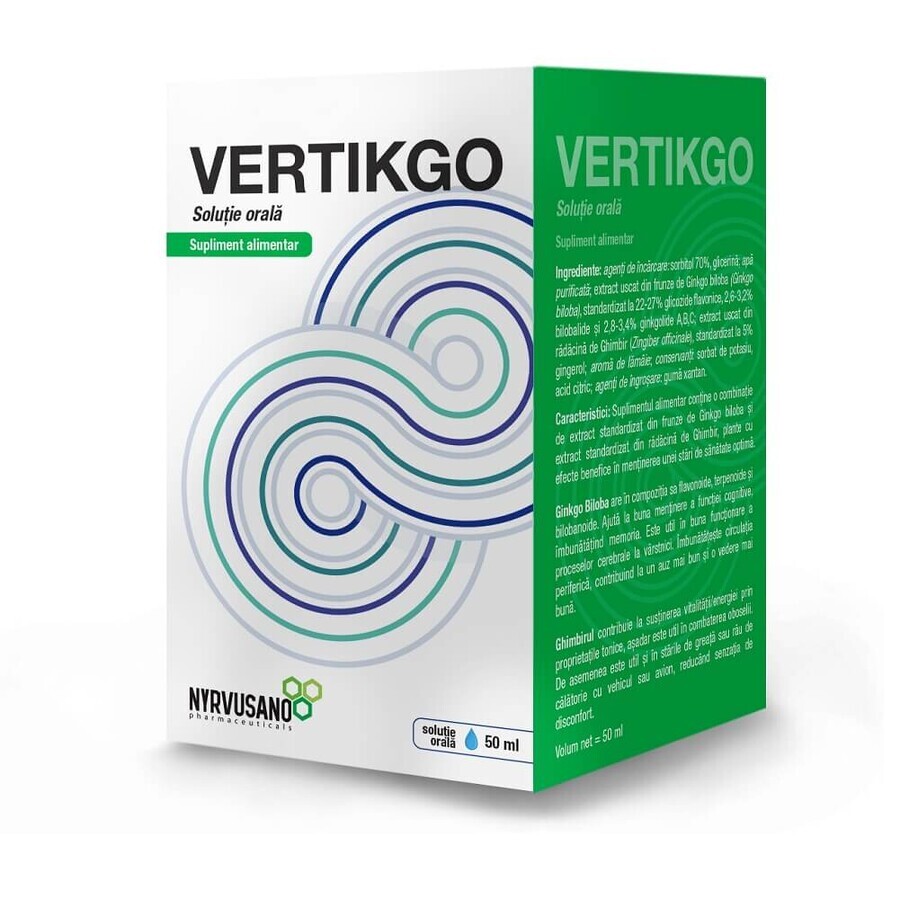 Vertikgo orale Lösung, 50 ml, Nyrvusano Pharmaceuticals