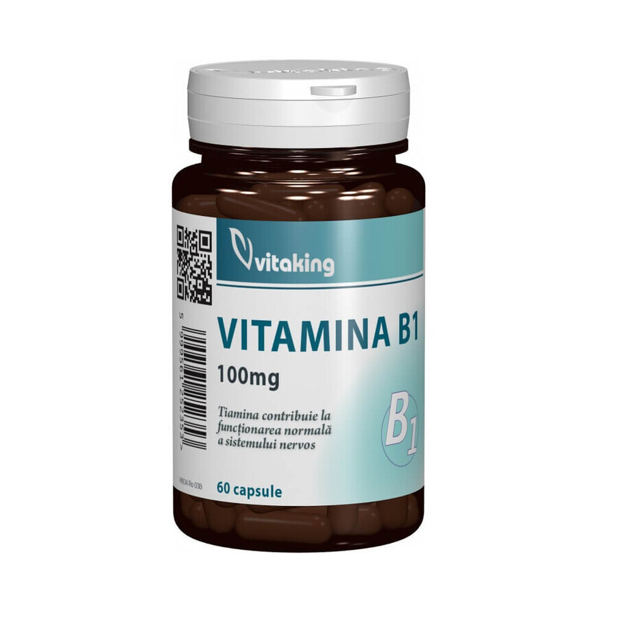 Vitamine B1 100 mg, 60 capsules, Vitaking