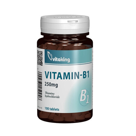 Vitamine B1 250 mg, 100 comprimés, VitaKing