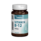 Vitamine B12 500 mcg, 100 capsules, VitaKing