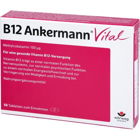 Vitamin B12 Ankermann Vital, 50 Tabletten, Worwag Pharma