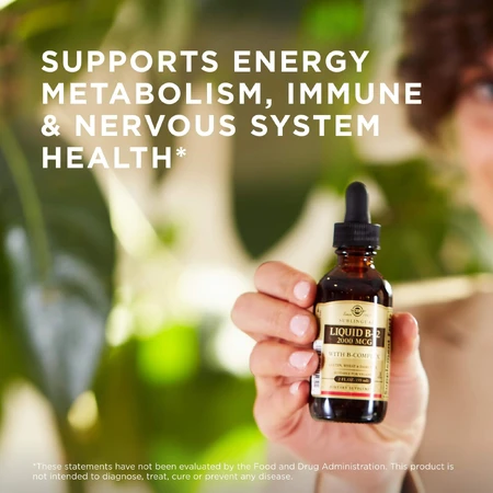 Vitamina B12 líquida sublingual 2000 mcg, 59 ml, Solgar