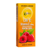 Vitamine C 100 mg au goût de framboise pour les enfants, 30 comprimés, Adya