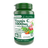 Vitamine C 1000mg met foelie en acerola met sinaasappel, 60 tabletten, Pro Natura