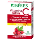 Vitamine C 1500 mg RETARD + Vitamine D3 3000 IE, 30 tabletten, Beres