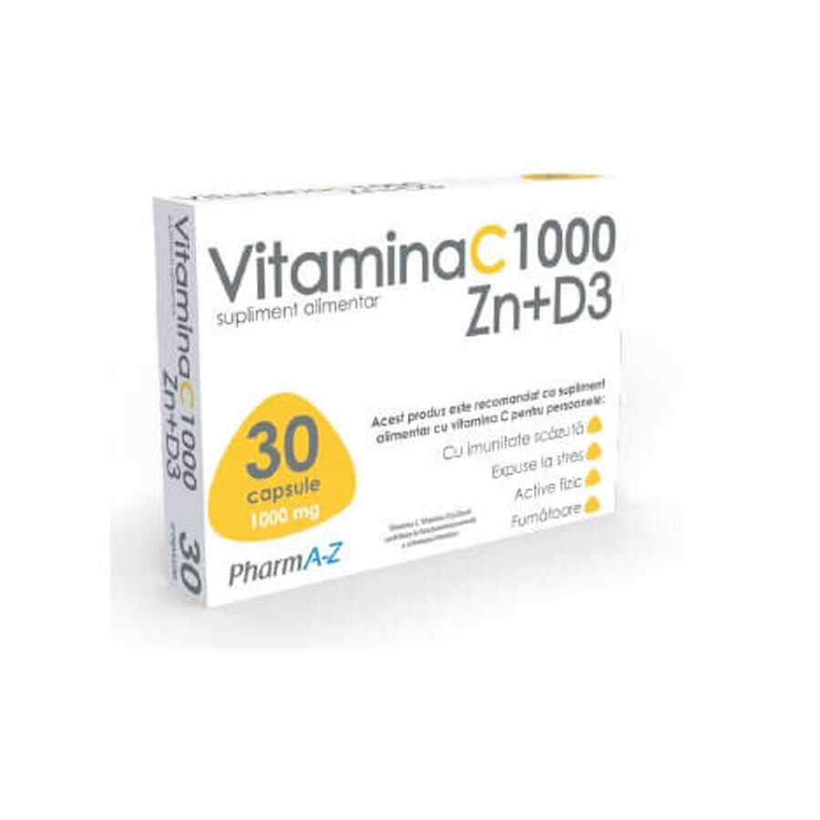 Vitamine C 1OO Zn+D3, 30 capsules, PharmA-Z