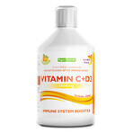 Vitamine C Vloeibaar 1000 Mg + Vitamine D3 + Zink, 500ml, Swedish Nutra