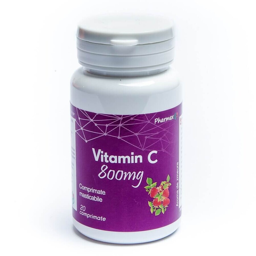 Vitamin C, 800 mg, 20 tablets, Pharmex