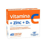 Vitamina C+Zn+D3, 40 comprimate masticabile, Fiterman