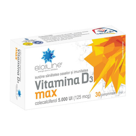 Vitamine D3 Max, 30 tabletten, Helcor