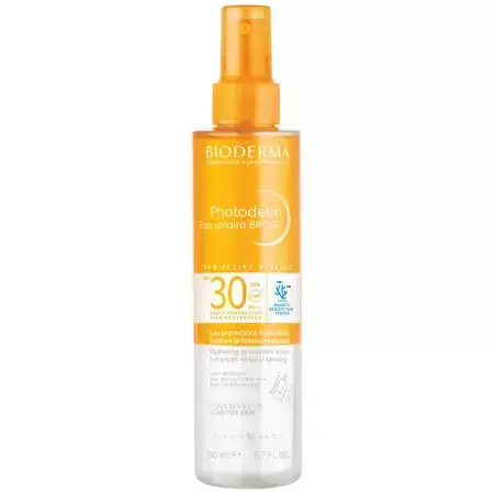 Water met zonbescherming SPF 30 voor de gevoelige huid Photoderm Bronz, 200 ml, Bioderma